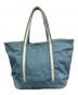 PORTER GIRL（ポーターガール）の古着「BOYFRIEND TOTE DENIM トートバッグ」｜スカイブルー/ブリーチ