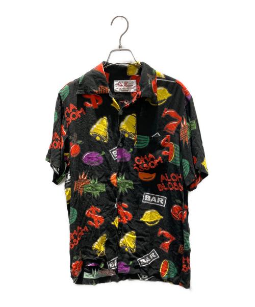 Aloha Blossom（アロハブロッサム）Aloha Blossom (アロハブロッサム) アロハシャツ ブラック サイズ:38の古着・服飾アイテム