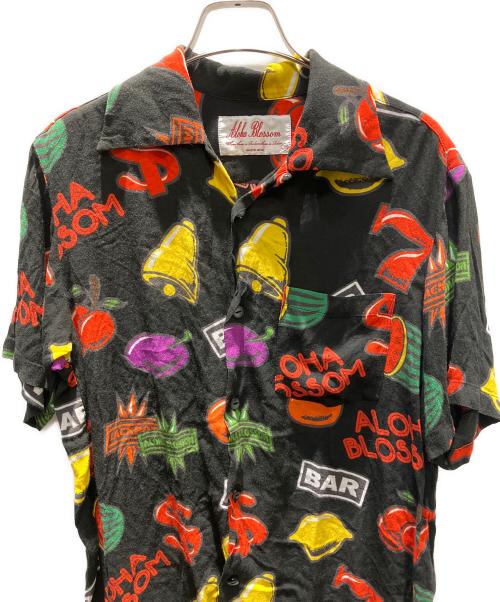 Aloha Blossom（アロハブロッサム）Aloha Blossom (アロハブロッサム) アロハシャツ ブラック サイズ:38の古着・服飾アイテム