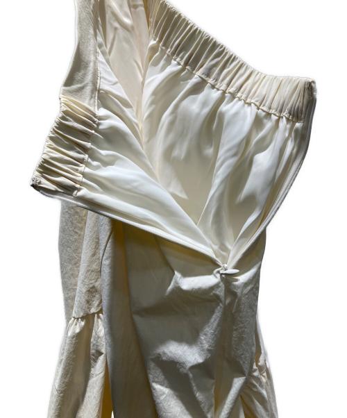 allureville（アルアバイル）allureville (アルアバイル) バイヤス切替ギャザースカート スカート アイボリー サイズ:2の古着・服飾アイテム