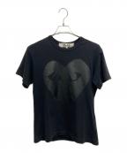 PLAY COMME des GARCONSプレイコムデギャルソン）の古着「半袖カットソー」｜ブラック
