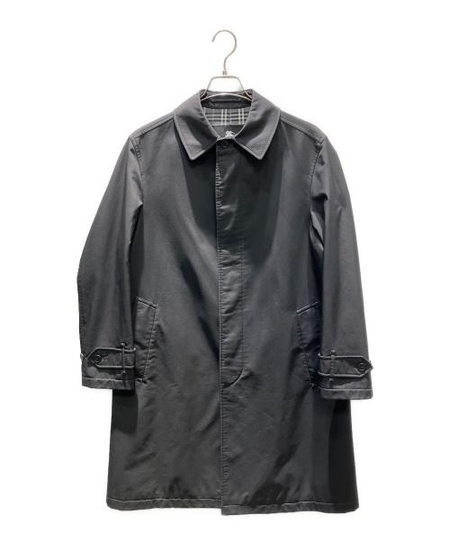 BURBERRY BLACK LABEL（バーバリーブラックレーベル）BURBERRY BLACK LABEL (バーバリーブラックレーベル) ステンカラーコート ブラック サイズ:Mの古着・服飾アイテム