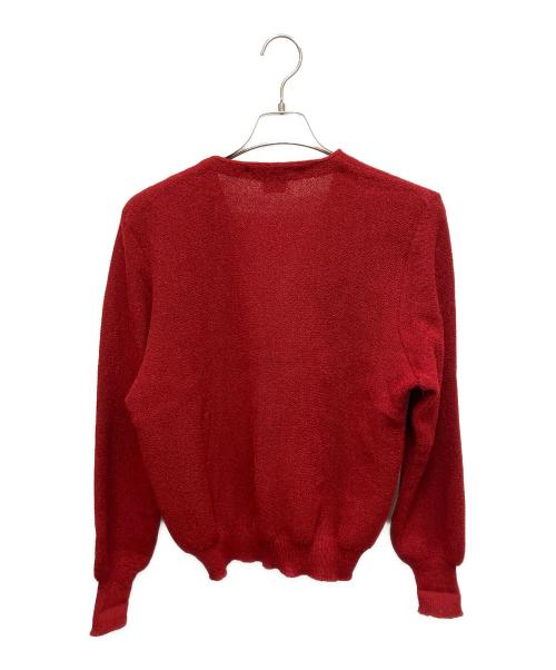 ANATOMICA（アナトミカ）ANATOMICA (アナトミカ) FANNI LEMERMAYER (ファニ レママイヤー) 厚手カーディガン レッド サイズ:Freeの古着・服飾アイテム