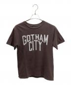 NUMBER (N)INEナンバーナイン）の古着「GOTHAM CITY 半袖カットソー」｜ブラウン