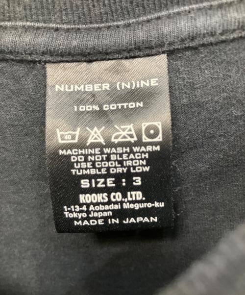 NUMBER (N)INE（ナンバーナイン）NUMBER (N)INE (ナンバーナイン) ALCOHOL CIGARETTES 半袖カットソー ブラック サイズ:3の古着・服飾アイテム