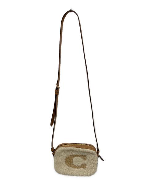 COACH（コーチ）COACH (コーチ) ミニ ジェイミー カメラ バッグ・コーチ モチーフ ショルダーバッグ ベージュ×ナチュラルの古着・服飾アイテム