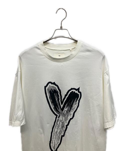 Y-3（ワイスリー）Y-3 (ワイスリー) LOGO GFX Tシャツ ホワイト サイズ:Mの古着・服飾アイテム