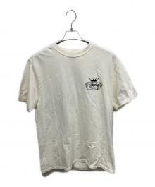 stussy（ステューシー）の古着「バックプリントTシャツ」｜ホワイト×ブラック