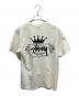 stussy (ステューシー) バックプリントTシャツ ホワイト×ブラック サイズ:M：10000円