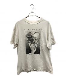 EMOTIONALLY UNAVAILABLE（エモーショナリー・アンアベイラブル）の古着「Tシャツ」｜ホワイト