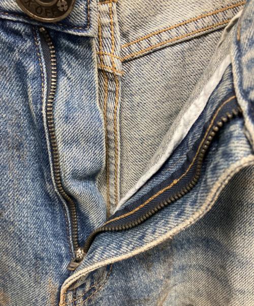 SKOOT HANDMEDOWNS（スクート ハンドミーダウンズ）SKOOT HANDMEDOWNS (スクート ハンドミーダウンズ) MECHANIC DENIM PANTS ダメージ加工デニムパンツ ブルー サイズ:Lの古着・服飾アイテム