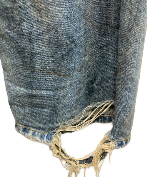 SKOOT HANDMEDOWNS（スクート ハンドミーダウンズ）SKOOT HANDMEDOWNS (スクート ハンドミーダウンズ) MECHANIC DENIM PANTS ダメージ加工デニムパンツ ブルー サイズ:Lの古着・服飾アイテム