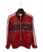 adidasアディダス）の古着「Retro Sports クリケット インスパイアード トラックトップ トラックジャケット」｜レッド