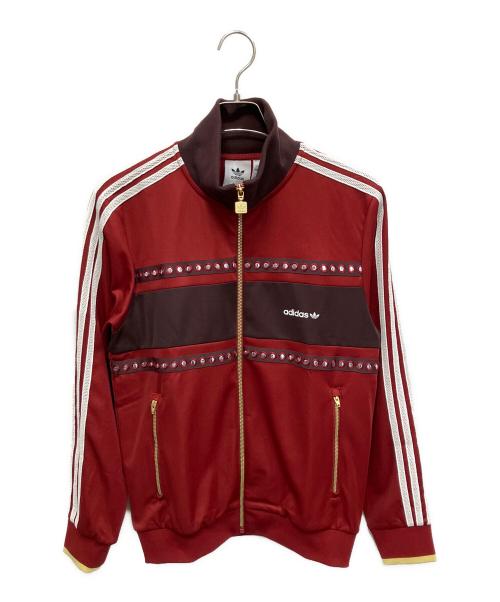 adidas（アディダス）adidas (アディダス) Retro Sports クリケット インスパイアード トラックトップ トラックジャケット レッド サイズ:Mの古着・服飾アイテム