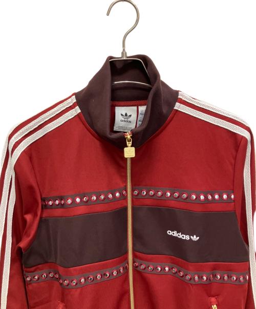 adidas（アディダス）adidas (アディダス) Retro Sports クリケット インスパイアード トラックトップ トラックジャケット レッド サイズ:Mの古着・服飾アイテム