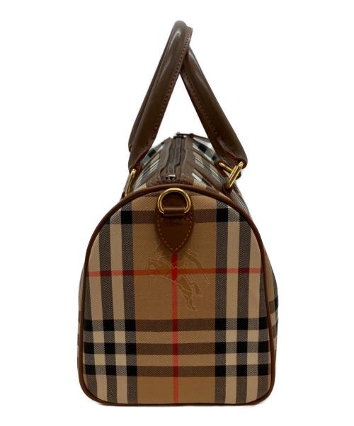 BURBERRY（バーバリー）BURBERRY (バーバリー) ノバチェック柄 ハンドバッグ ブラウンの古着・服飾アイテム
