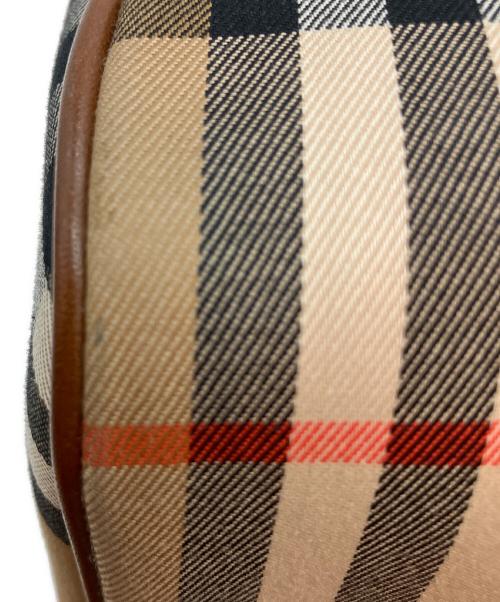 BURBERRY（バーバリー）BURBERRY (バーバリー) ノバチェック柄 ハンドバッグ ブラウンの古着・服飾アイテム