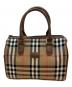 BURBERRY（バーバリー）の古着「ノバチェック柄 ハンドバッグ」｜ブラウン