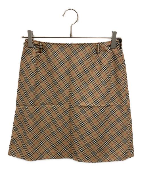 Burberry's（バーバリーズ）Burberry's (バーバリーズ) ノバチェック スカート ベージュ サイズ:40の古着・服飾アイテム