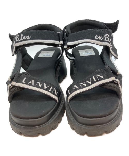 LANVIN en Bleu（ランバンオンブルー）LANVIN en Bleu (ランバンオンブルー) サンダル ブラック サイズ:Lの古着・服飾アイテム