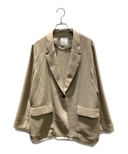 crewre（クルーレ）crewre (クルーレ) レイヤードシアージャケット テーラードジャケット カーキ サイズ:2の古着・服飾アイテム