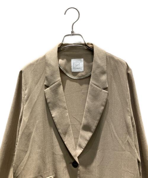 crewre（クルーレ）crewre (クルーレ) レイヤードシアージャケット テーラードジャケット カーキ サイズ:2の古着・服飾アイテム