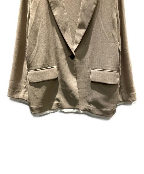 crewre（クルーレ）crewre (クルーレ) レイヤードシアージャケット テーラードジャケット カーキ サイズ:2の古着・服飾アイテム