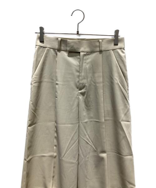 Noble（ノーブル）Noble (ノーブル) エステルツイルストレッチスラックスパンツ ベージュ サイズ:40の古着・服飾アイテム