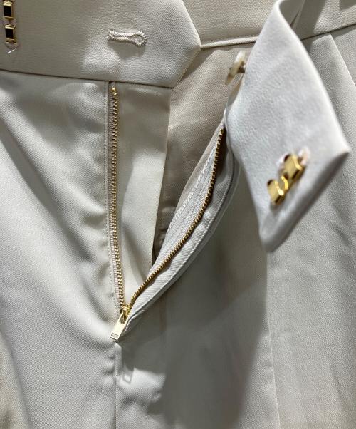 Noble（ノーブル）Noble (ノーブル) エステルツイルストレッチスラックスパンツ ベージュ サイズ:40の古着・服飾アイテム
