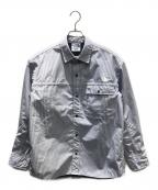 THE NORTH FACE×eYe JUNYA WATANABE MANザ ノース フェイス×アイ ジュンヤワタナベマン）の古着「2022 Spring/Summer ストライプ柄 長袖シャツ」｜スカイブルー