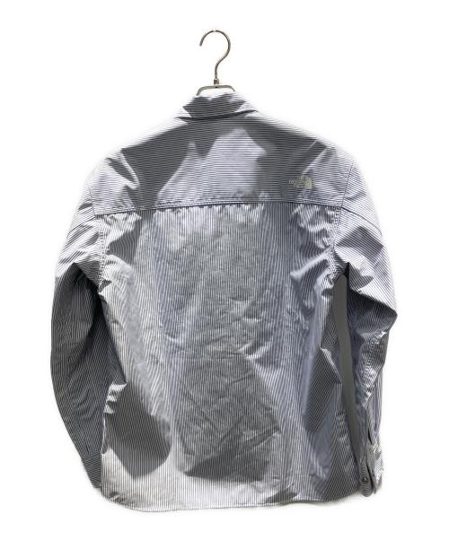 THE NORTH FACE（ザ ノース フェイス）THE NORTH FACE (ザ ノース フェイス) eYe JUNYA WATANABE MAN (アイ ジュンヤワタナベマン) 2022 Spring/Summer ストライプ柄 長袖シャツ スカイブルー サイズ:Mの古着・服飾アイテム