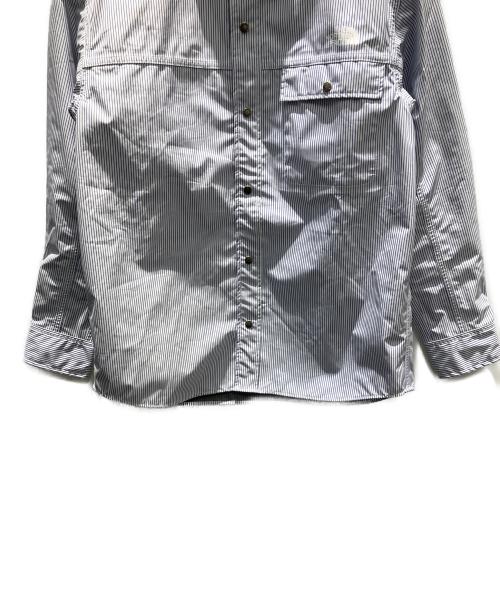 THE NORTH FACE（ザ ノース フェイス）THE NORTH FACE (ザ ノース フェイス) eYe JUNYA WATANABE MAN (アイ ジュンヤワタナベマン) 2022 Spring/Summer ストライプ柄 長袖シャツ スカイブルー サイズ:Mの古着・服飾アイテム