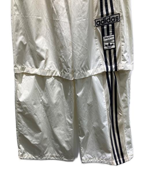 adidas（アディダス）adidas (アディダス) ADIBREAK WOVEN TWO-IN-ONE TRACK TRACKSUIT BOTTOMS SAMPLE トラックパンツ ホワイト サイズ:Lの古着・服飾アイテム