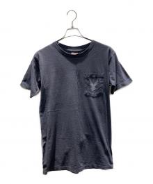 HARLEY-DAVIDSON（ハーレーダビッドソン）の古着「USA製 ポケTee 半袖カットソー」｜グレー