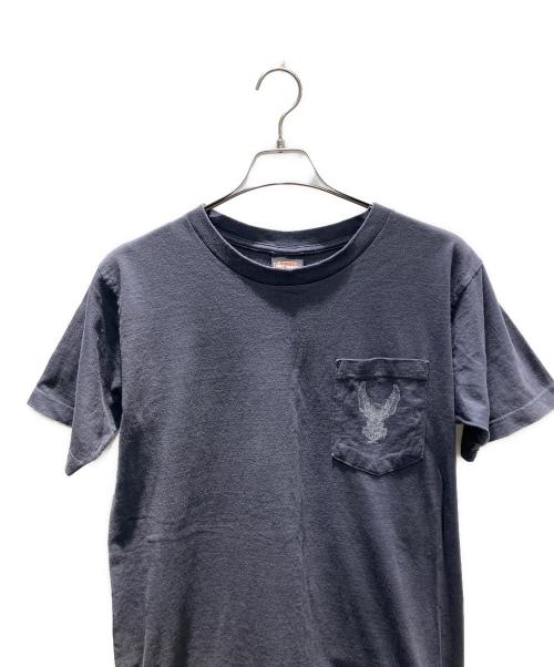 HARLEY-DAVIDSON（ハーレーダビッドソン）HARLEY-DAVIDSON (ハーレーダビッドソン) USA製 ポケTee 半袖カットソー グレー サイズ:Mの古着・服飾アイテム