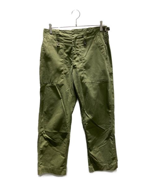 ミリタリー（ミリタリー）ミリタリー (ミリタリー) イギリス軍 ファティーグパンツ オリーブ サイズ:W80の古着・服飾アイテム