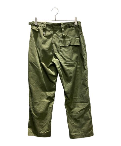 ミリタリー（ミリタリー）ミリタリー (ミリタリー) イギリス軍 ファティーグパンツ オリーブ サイズ:W80の古着・服飾アイテム