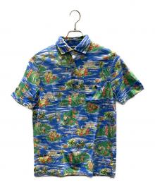 POLO RALPH LAUREN（ポロ・ラルフローレン）の古着「ハワイアン柄 ポロシャツ」｜ブルー