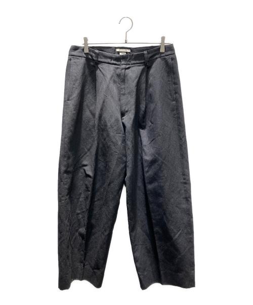 BLURHMS（ブラームス）BLURHMS (ブラームス) Wool Ramie Super Wide Slacks ワイドスラックス ブラック サイズ:3の古着・服飾アイテム