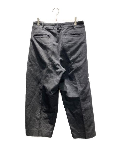BLURHMS（ブラームス）BLURHMS (ブラームス) Wool Ramie Super Wide Slacks ワイドスラックス ブラック サイズ:3の古着・服飾アイテム