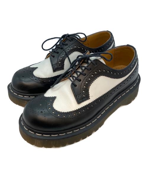 Dr.Martens（ドクターマーチン）Dr.Martens (ドクターマーチン) 3989 BEX ブローグシューズ ブラック×ホワイト サイズ:UK4の古着・服飾アイテム