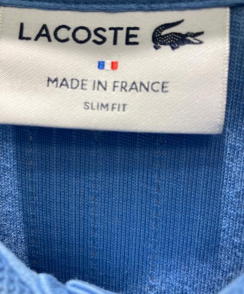 LACOSTE（ラコステ）LACOSTE (ラコステ) フランスメイド ナローリブニットポロシャツ ポロシャツ スカイブルー サイズ:36の古着・服飾アイテム