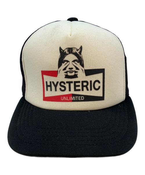 Hysteric Glamour（ヒステリックグラマー）Hysteric Glamour (ヒステリックグラマー) メッシュキャップ ブラック サイズ:Freeの古着・服飾アイテム