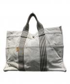 HERMESエルメス）の古着「ニューフールトゥMM 2201-32 トートバッグ」｜グレー
