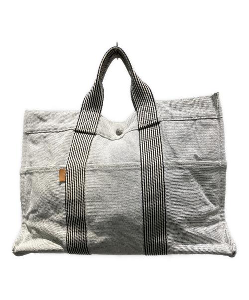 HERMES（エルメス）HERMES (エルメス) ニューフールトゥMM 2201-32 トートバッグ グレーの古着・服飾アイテム