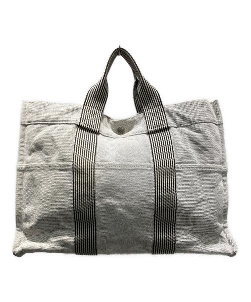 HERMES（エルメス）HERMES (エルメス) ニューフールトゥMM 2201-32 トートバッグ グレーの古着・服飾アイテム