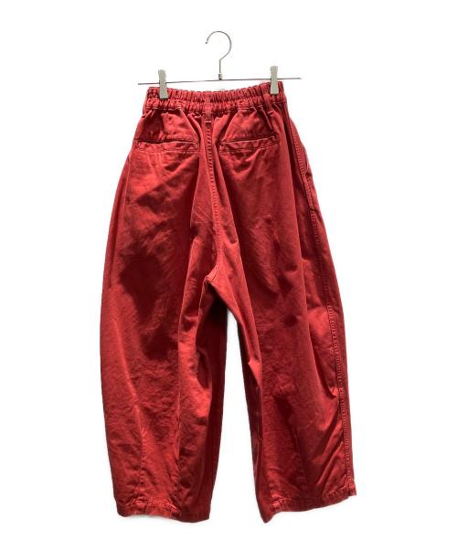 HARVESTY（ハーベスティー）HARVESTY (ハーベスティー) コットンチノクロスサーカスパンツ レッド サイズ:1の古着・服飾アイテム