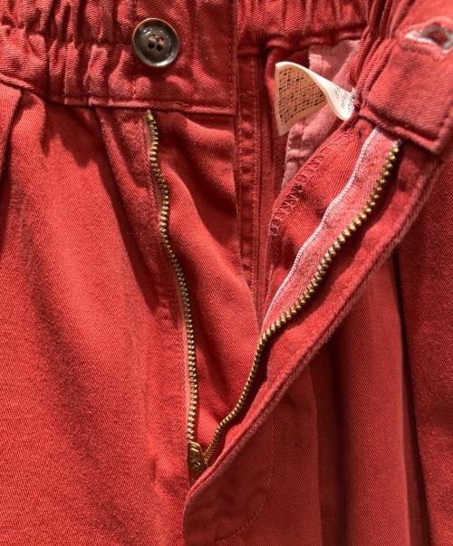 HARVESTY（ハーベスティー）HARVESTY (ハーベスティー) コットンチノクロスサーカスパンツ レッド サイズ:1の古着・服飾アイテム