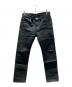 IRON HEART（アイアンハート）の古着「21oz EXTRA HEAVY DENIM デニムパンツ」｜ブラック