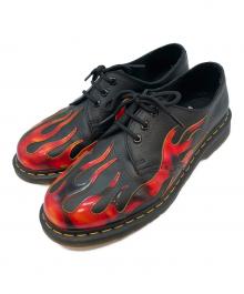 Dr.Martens（ドクターマーチン）の古着「1461 FLAME 3ホールシューズ」｜ブラック×レッド